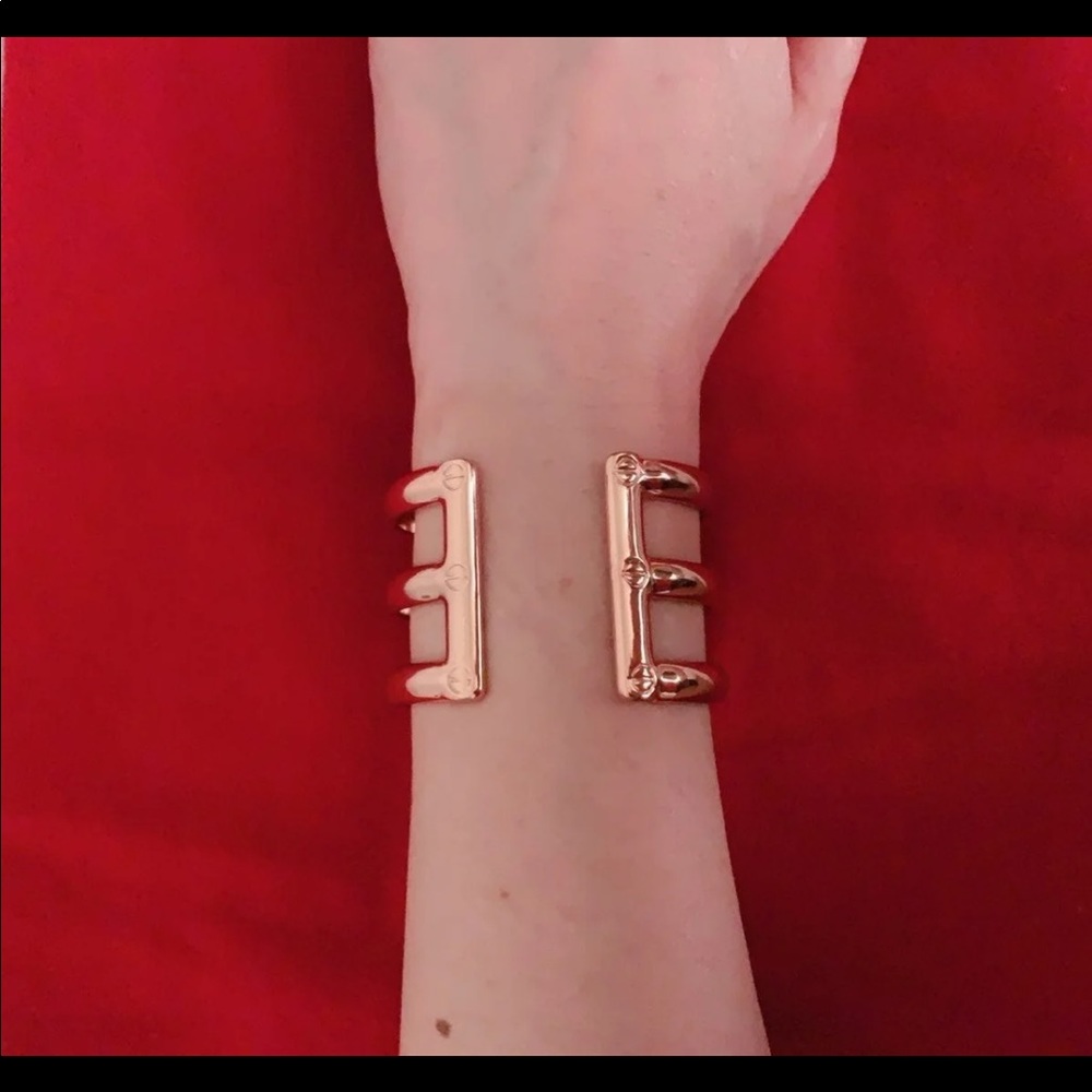 Rose gold plated cuff bracelet